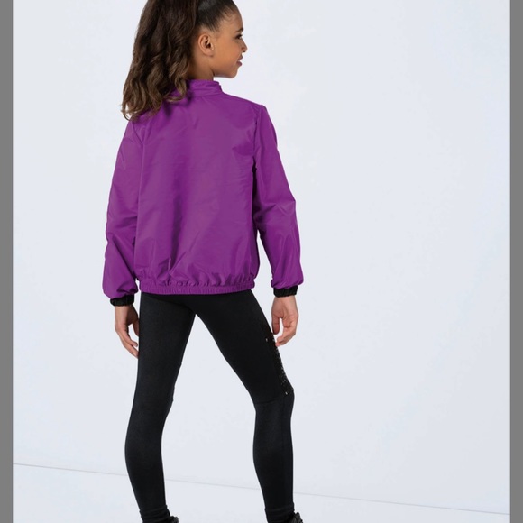Weissman Black Sequin Unitard and Purple Sequin Dance Jacket size 10-12 - Picture 2 of 10